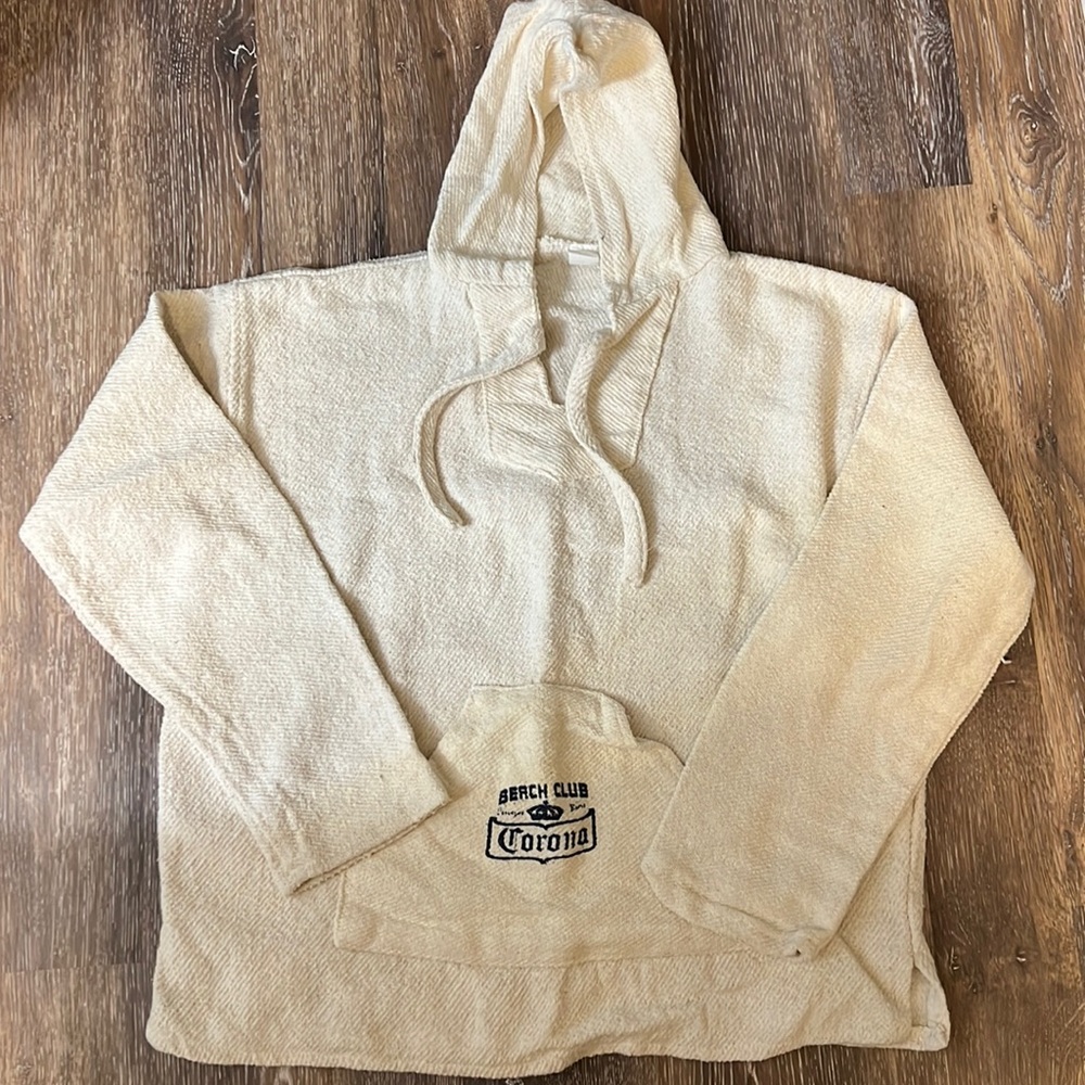 Vintage Beach club Corona pancho hoodie